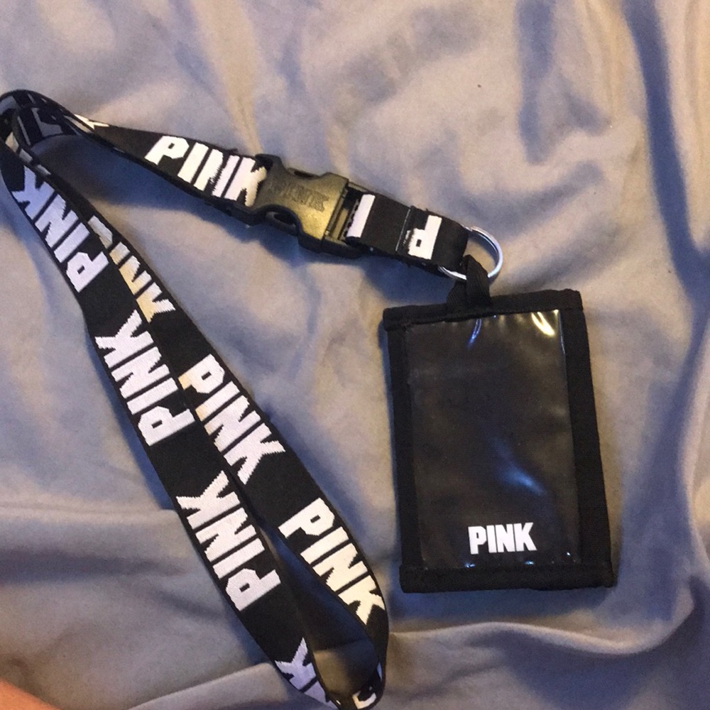 Pink keychain wallet